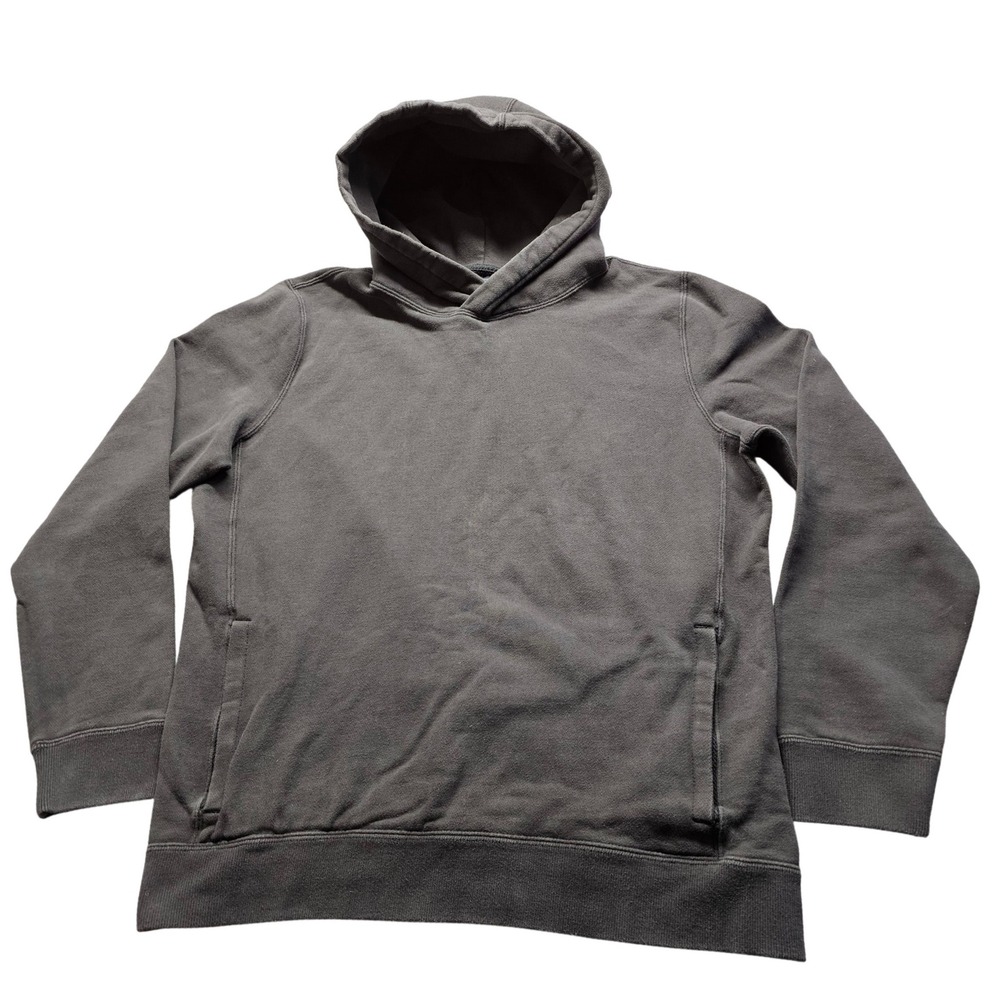 Abercrombie & Fitch Hoodie Mens Medium Grey Pullover Side Pocket Fleece 5285